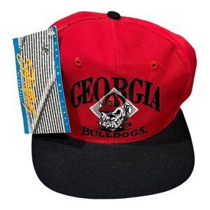 Georgia Bulldogs NCAA SnapBack Hat Vintage 1980s Deadstock Streetwear NWT
